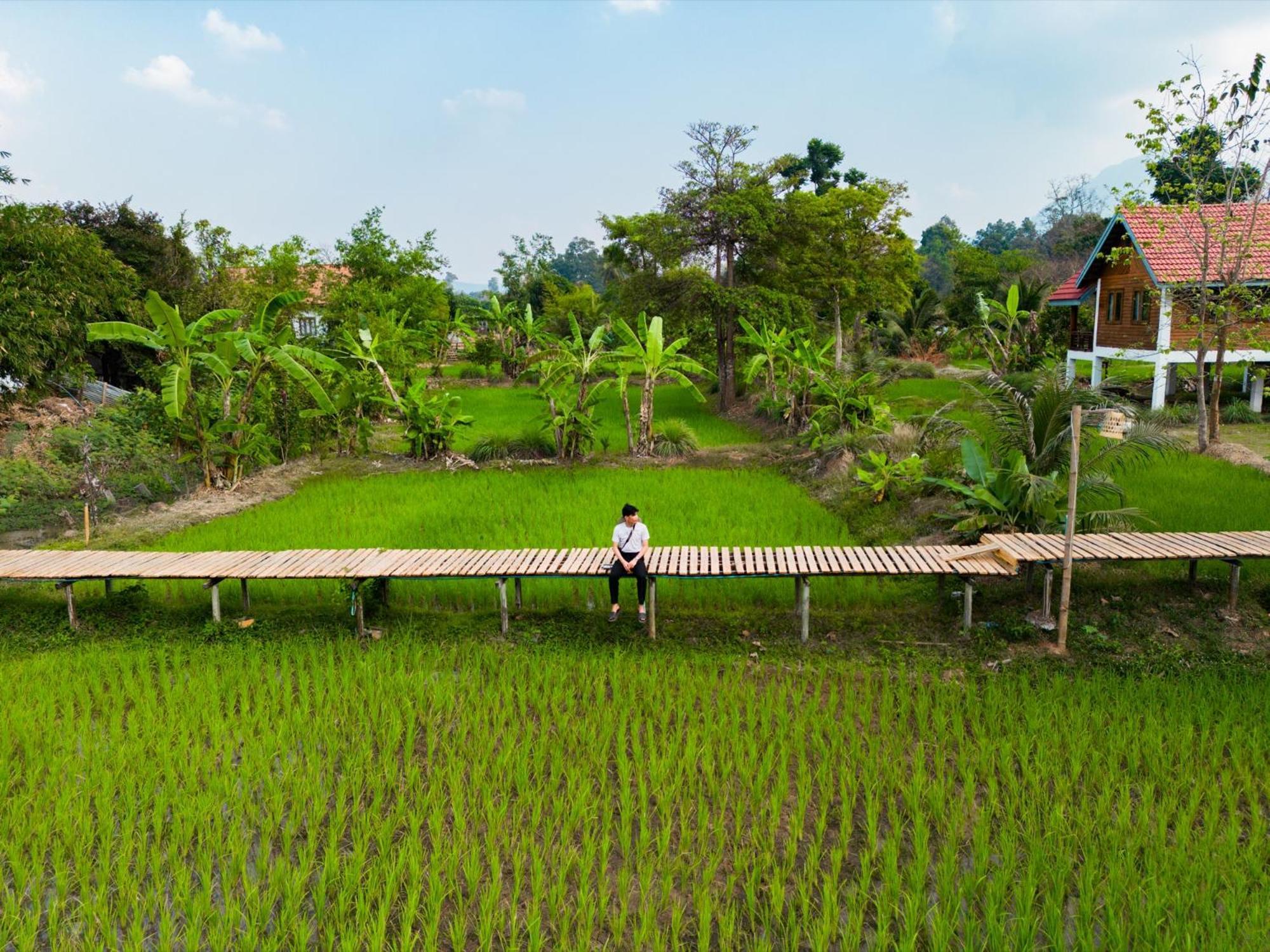 Bolaven Garden Bungalow And Tent - Tad Lo Ban Kiangtat Bagian luar foto